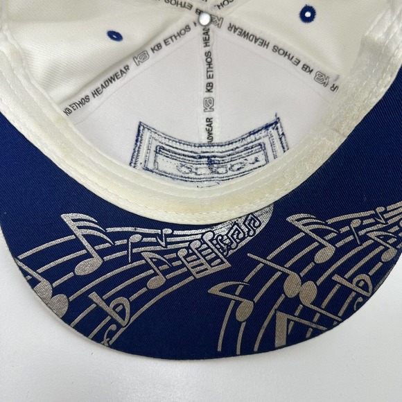 KBETHOS Hat Cap White Blue Cassette Tape Fitted Small Music Retro - Picture 11 of 13